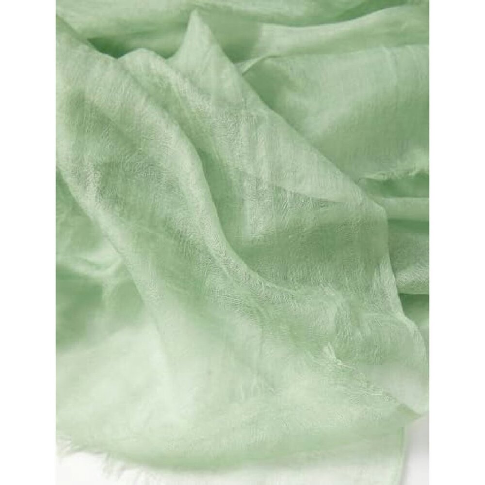 Buttery-Soft Cashmere Wrap Shawl 75"x35" Lightweight Travel Stole - Picture 5 of 7